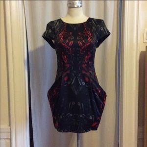 All Saints printed dress with pockets